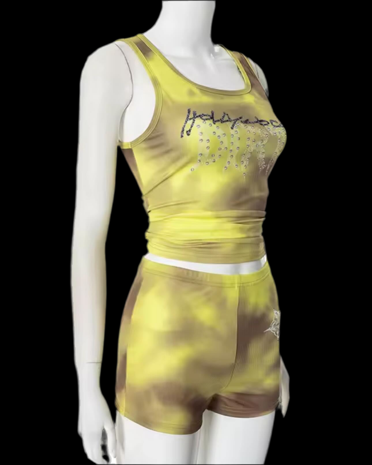 Melon Rhinestone (Tank + Shorts)