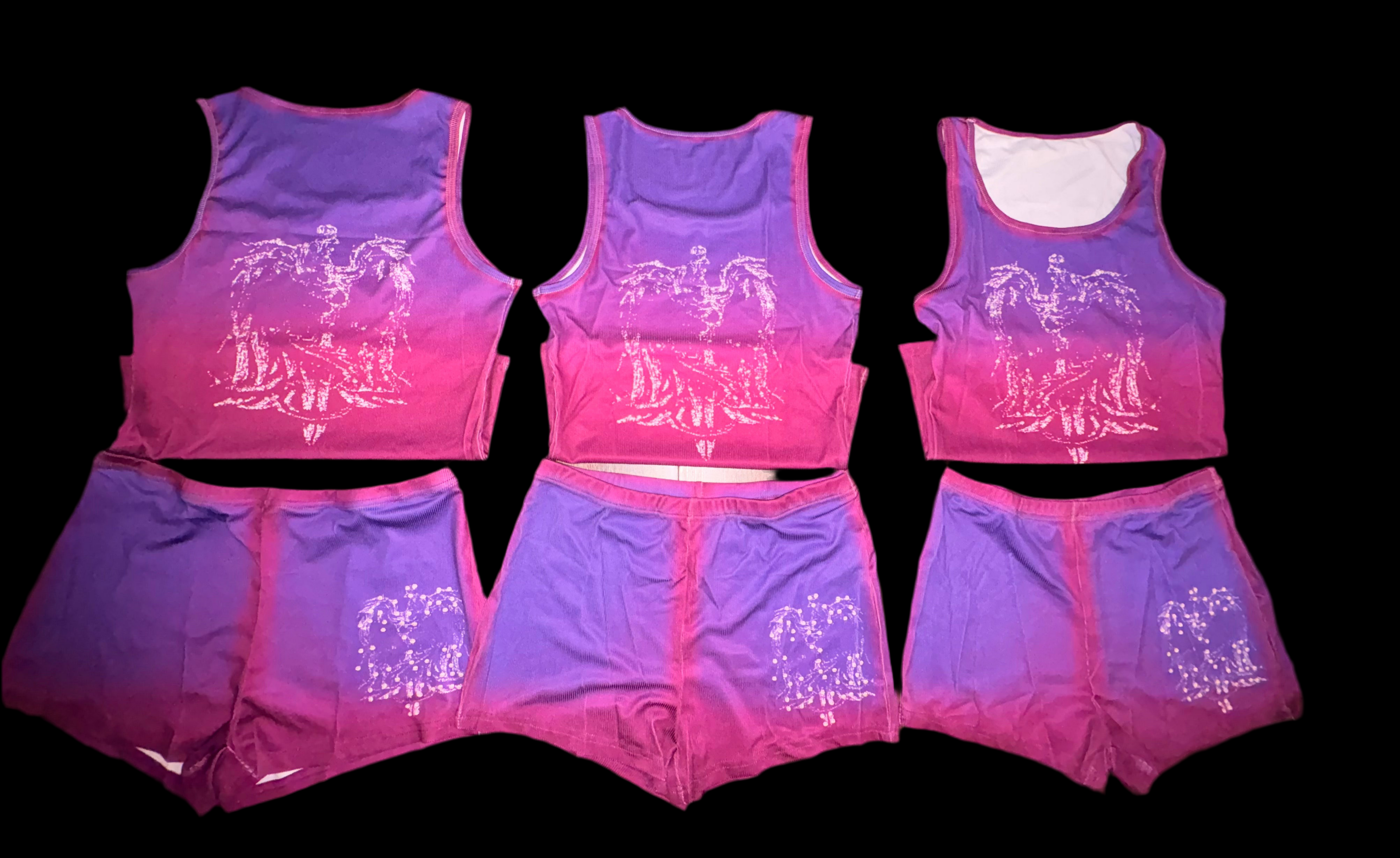 Violet Blaze (Tank + Shorts)