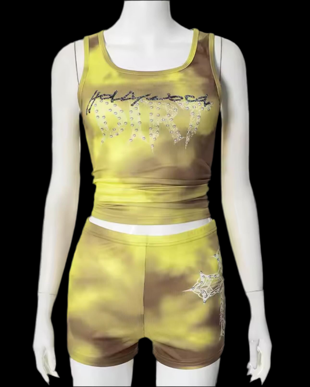 Melon Rhinestone (Tank + Shorts)