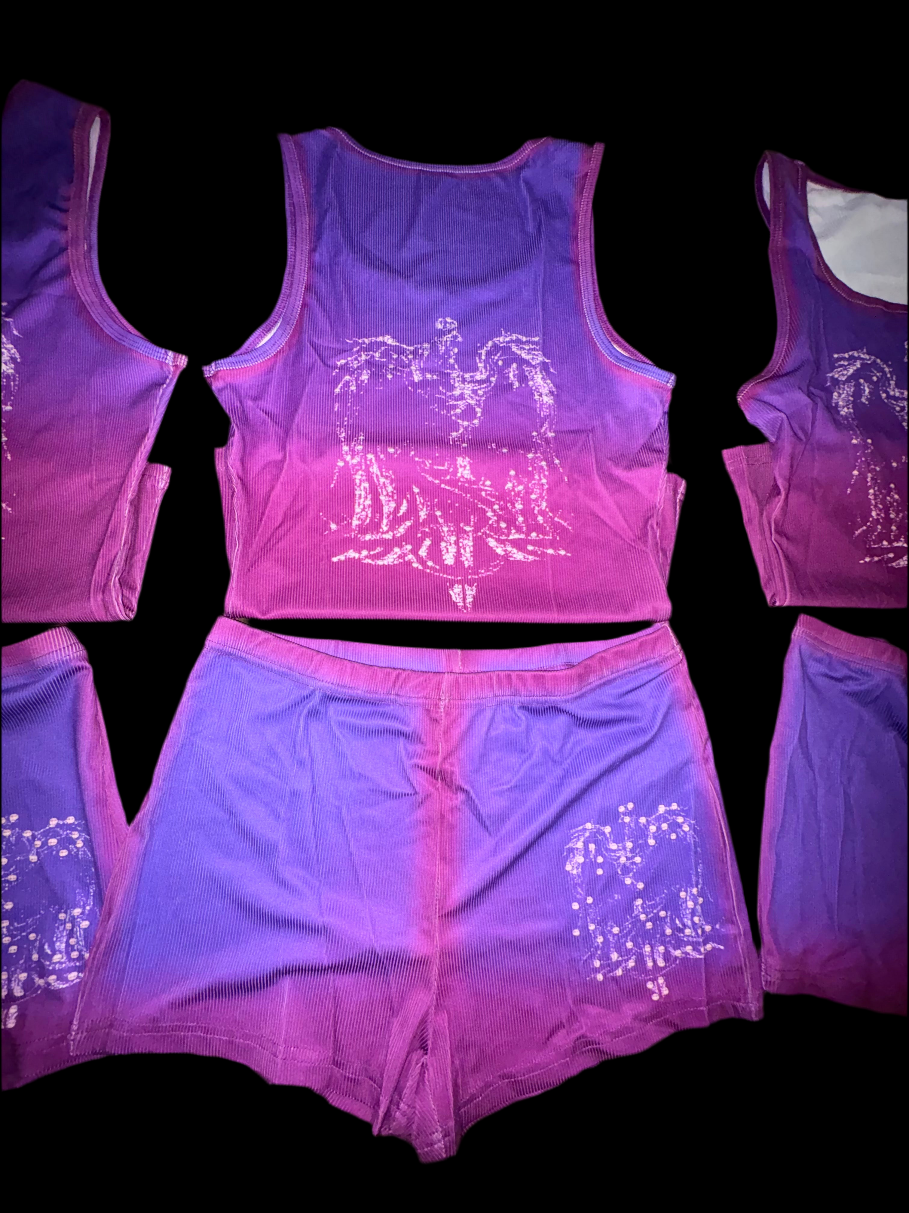 Violet Blaze (Tank + Shorts)
